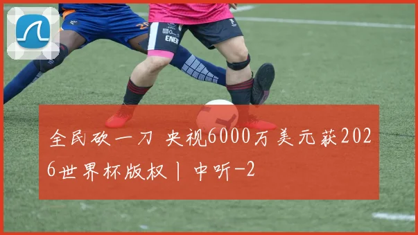 全民砍一刀 央视6000万美元获2026世界杯版权丨中听